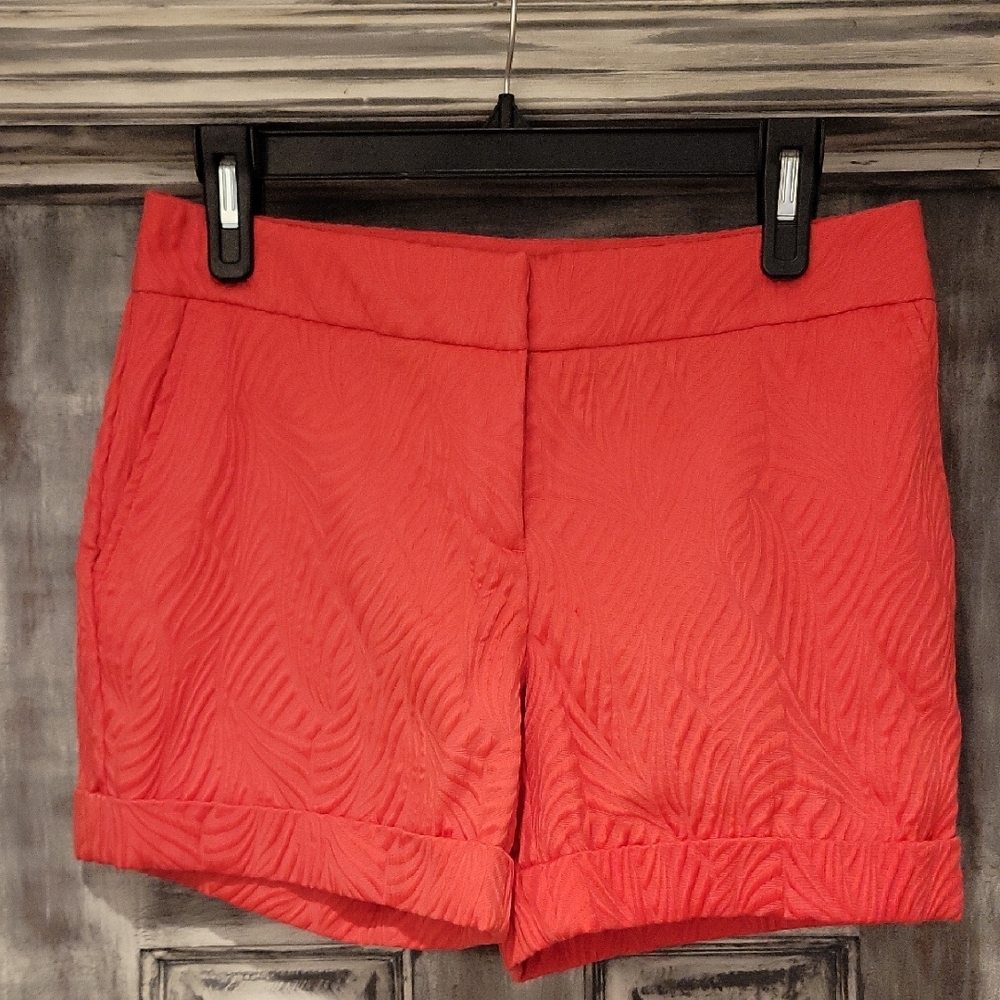 Coral Textured Women's Shorts
